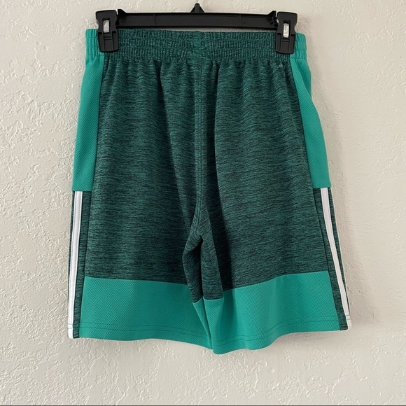 Adidas Climalite Basketball Athletic Shorts Boy's LARGE 14/16 Green‎ - Picture 2 of 10